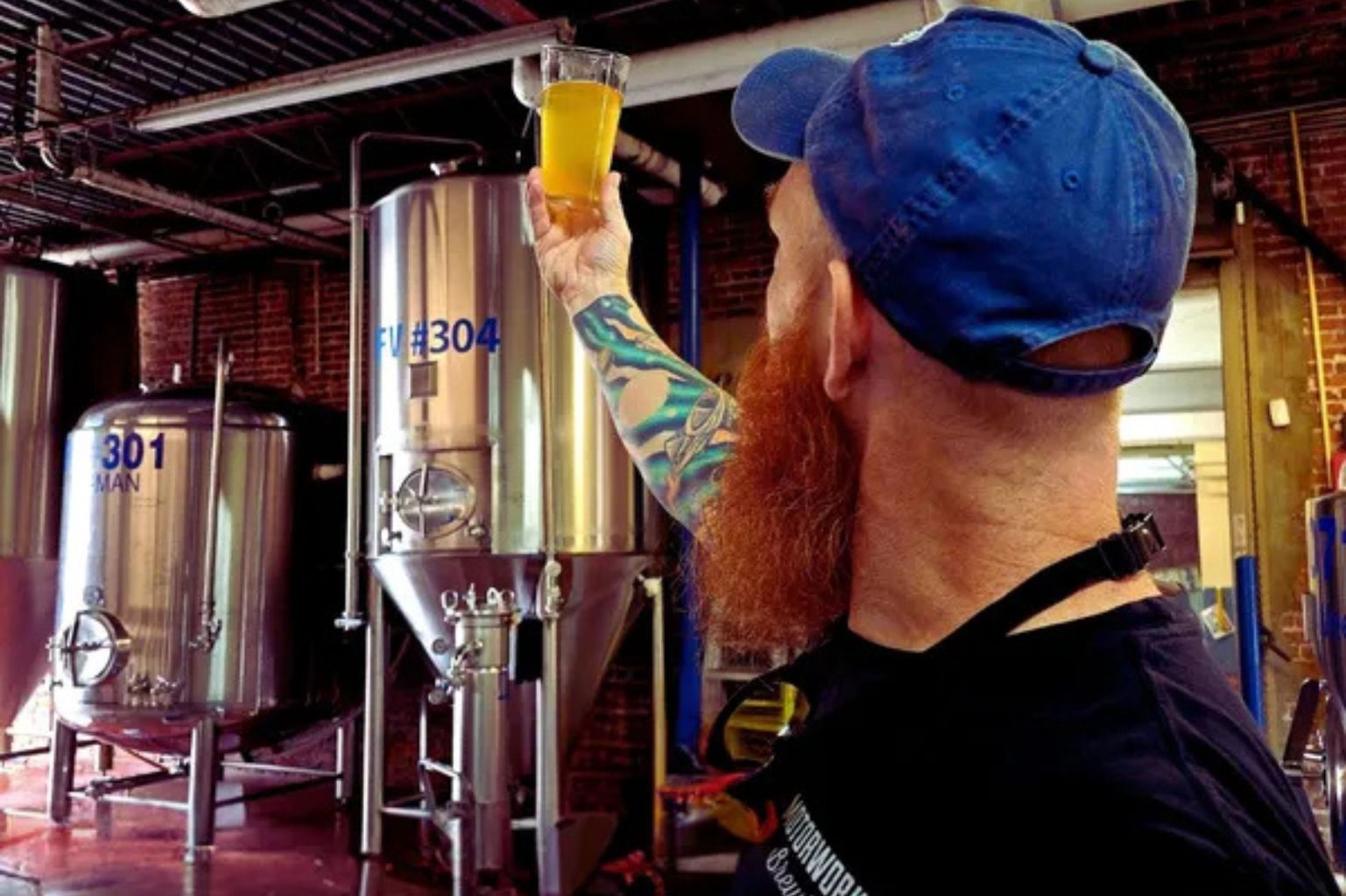 Brewing Beer At Motorwoks