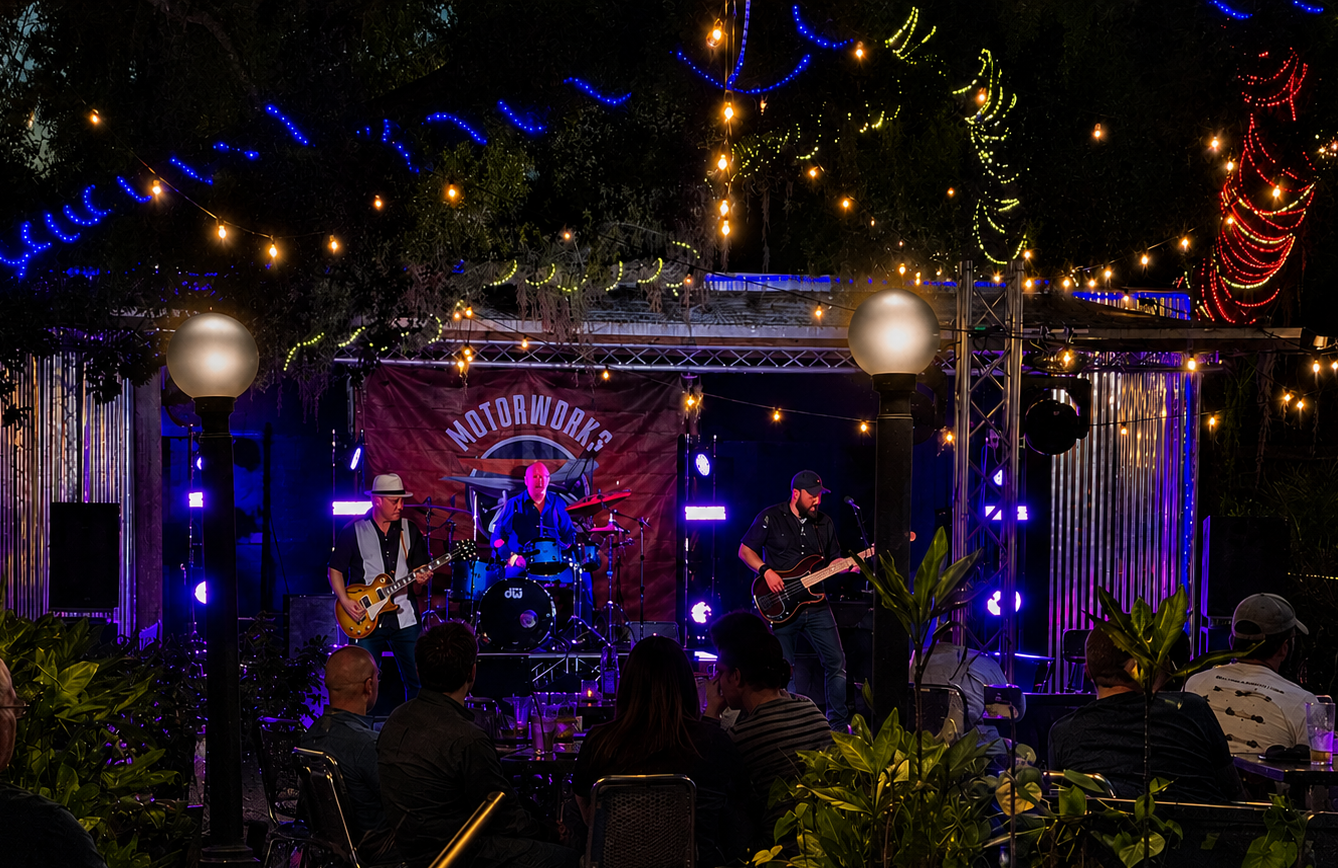 Band On Stage At Motorworks Brewing