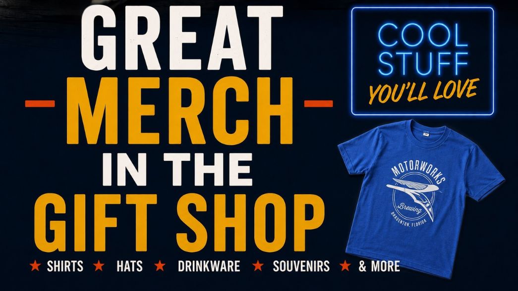 Great Merch In The Gift Shop at Motorworks